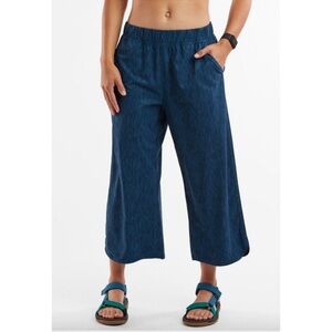 Title Nine Slaycation Royal Blue Wide-Leg crop Pants M